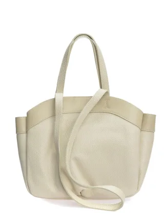 Anna Luchini Beige Rindsledertasche