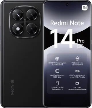 Xiaomi Redmi Note 14 Pro 5G 8GB RAM 256GB Dual-SIM titan black