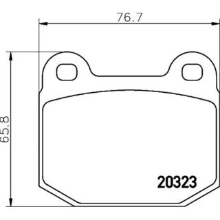 Hella Bremsbel?ge vorne Lotus Opel TESLA