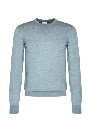 seidensticker - MERINO CREW NECK PULLO Ice Green Mélange - Gr. - XL