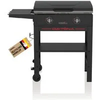 nexgrill Gasgrill Daytona 2B 2-Brenner Plancha Gasgrill, Grillplatte mit Keramikbeschichtung 70x49cm, 10 kW Gesamtleistung