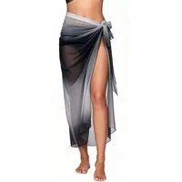 Agger Strandrock Strand-Sarong für Damen, Transparenter bikini tuch,Wickeltuch Wickelrock oder Bikini Cover-up,sommerlicher Strand- und Urlaubsschutz