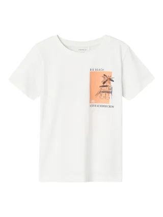 NAME IT - NKMJAYJAY SS TOP bright white - Gr. - 122/128