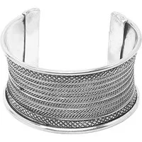 YouBella Armreif Set Oxidiertes Silber Manschetten-Armband Für Frauen & Mädchen (Inhalt der Box: Armband x 1, Langlebige Ausführung, Geeignet für alle Anlässe), Material: Messing, Einstellbar, Modischer Kunstschmuck
