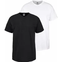 Fruit of the Loom T-Shirt (Packung, 2-tlg) mit V-Ausschnitt