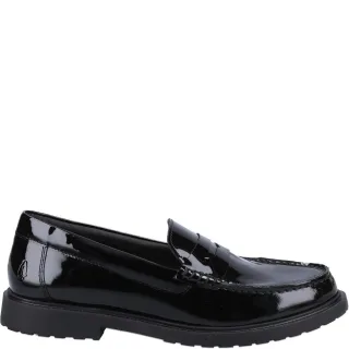 Hush Puppies - Damen Halbschuhe "Verity", Leder (Schwarzer Lack)