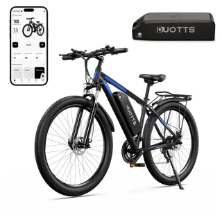 [EU DIRECT] DUOTTS C29 Electric Bike with Rear Rack 48V 15Ah*2 Double Batteries 750W Motor Recommended Top Speed 25KM/H