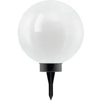 EGLO LED Solarleuchte Z_Solar Solarleuchte, Außenleuchte, Außenbeleuchtung. Erdspiess, Lampe, Ein-/Ausschalter, LED fest integriert, Warmweiß, EGLO Solarleuchte Z_solar schwarz Kunststoff weiss 1X0,2W H:61 Ø 30 cm
