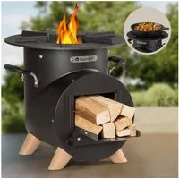 blumfeldt Feuerstelle Oshima, (Set), Campingkocher holzofen Campingofen Mobil