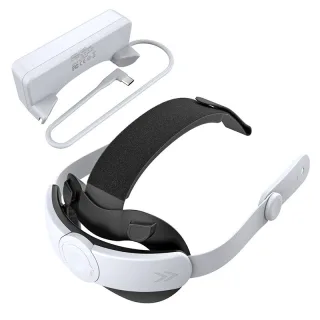 DOBE TY-3878 Adjustable Battery Head Strap Replacement with 18500mWh Battery Pack Helmet Headband Charger for Meta Quest