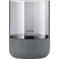 blomus Windlicht -CALMA- Glas Kerzenhalter, Stimmungslicht: modernes Deko-Design (1 St., SIZE S), Exklusive Betonoptik, Handgefertigt, Verschiedene Größen & Farben
