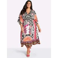Sheego Etuikleid Kleid Kurzarm