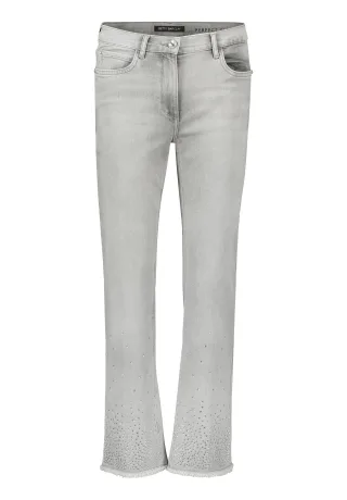 Betty Barclay - Slim Fit-Hose Light Grey Denim - Gr. - 38