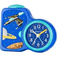 Jacques Farel Kinderwecker ACB 3D-Motiv fließende Sekunde Snooze Licht Geschenkidee 15x13 cm