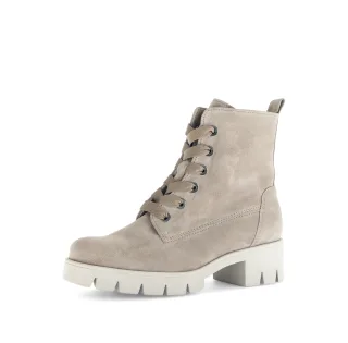 pius gabor - Biker- und Combat Boots Rauleder beige beige - Gr. - 6.5 UK