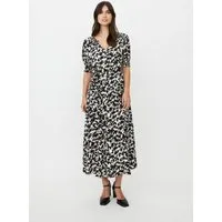 Masai Maxikleid MaNivanya Armdetails, Blumendruck