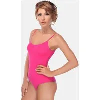 Evoni Body Damen Bodysuit Spagettiträger ärmellos