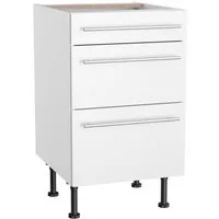 KOCHSTATION Unterschrank KS-Bern2 Breite 50 cm, 1 Schubkasten, 2 Auszüge