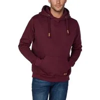 riverso Kapuzenpullover Herren Hoodie RIVJulian Regular Fit Longsleeve Sweatshirt mit Cross-Over-Kragen und Kängurutasche
