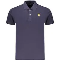 MARINA MILITARE Poloshirt Herren Kurzarm-Poloshirt Blau mit Stickerei und