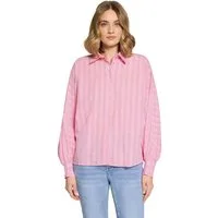 Cartoon Schlupfbluse Damen mit Streifen