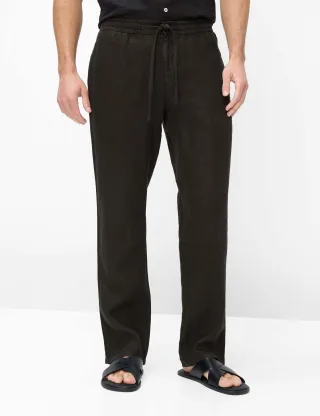 Brax Herren Flatfronthose Style ELIAS BLACK, schwarz, Gr. 31/30