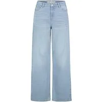 SUBLEVEL Loose-fit-Jeans Damen Wide Leg Jeans mit Seitenstreifen Mid-Waist-Jeans, 5-Pocket Style