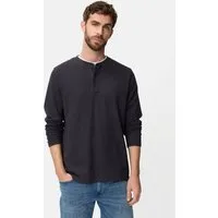 camel active Henleyshirt mit Knopfleiste Langarm