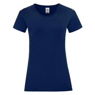 Fruit of the Loom - "Iconic" T-Shirt für Damen (Marineblau)