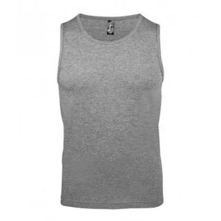 SOLS Herren Justin ärmelloses Tank-/Westentop (Grau meliert)