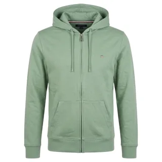 Gant - Hoodie mit durchgehendem Reißverschluss für Herren, Baumwolle (Grün)
