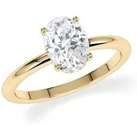 Adam & Eve Diamantring 750/- Gold - großer Diamant 2,00ct + 16 x 0,09ct Brillanten, (LAB02 Diamantring), Lab Grown Diamonds - Nachhaltig und günstig