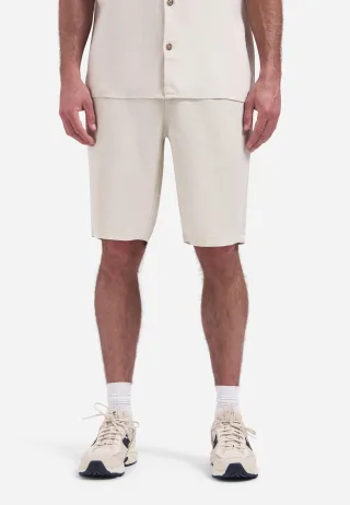 No Excess - Short Chino With Linen, Garment Dyed Stone - Gr. - XXL