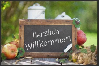 Fussmatte Herzlich Willkommen 10010 | Größe: 60 cm x 45 cm