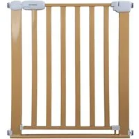 RAMROXX Treppenschutzgitter 75-85cm Türgitter Beige RAMROXX Kindersicherung 77cm Hoch