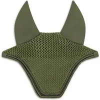 Equimour Fliegenohren Fliegenhaube Pferd – Sage, atmungsaktiv, Baumwolle, elegant (1 St), atmungsaktiv, Baumwolle, elastisch, elegant, Glitzerkordel