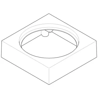 Dornbracht Gehäuse Toilettenbürste 082301505-00 150 x 135 x 85_chrom