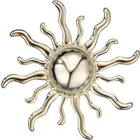 MayTree Brosche "strahlende Sonne" (Stück, 1-tlg), Metallbrosche goldfarben
