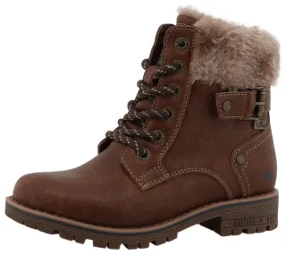 Mustang Shoes Winterstiefel "Matilde" Oudoorboots, Schnürstiefel mit Warmfutter