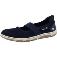 Mustang Shoes Sue Riemchenballerina Halbschuh, Schlupfschuh mit Gummizug-Riemen