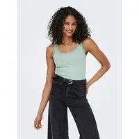 ONLY Tanktop ONLSARA – Tanktop mit Spitzendetail am Ausschnitt Baumwollmischung, regular fit