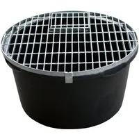 INTERGARDEN Teichschutzgitter Springbrunnenbecken 66cm, Becken + Abdeckgitter, Abdeckung Becken
