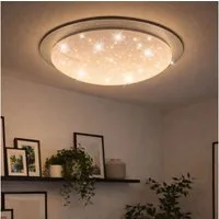 JUST LIGHT LED Deckenleuchte, LED-Leuchtmittel fest verbaut, Warmweiß, Neutralweiß, Tageslichtweiß, Deckenlampe Sternenhimmel Tageslichtlampe Decke