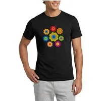 Spreadshirt T-Shirt 70er Jahre Hippie Flower Power Kostüm Blumen Fasching Männer T-Shirt (1-tlg)