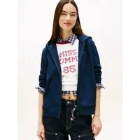 Tommy Jeans Sweatjacke TJW REGULAR S FLAG ZIP THRU aus Baumwollmix, Flag-Label