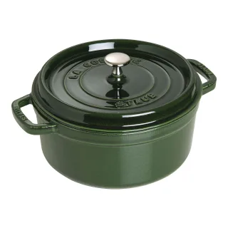 Staub La Cocotte Cocotte 26 cm, rund, Basilikum-Grün, Gusseisen