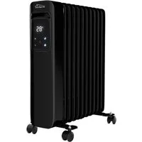 TroniTechnik Heizgerät Ölradiator in schwarz, mobile Elektroheizung 11 Rippen, 2500Watt, 2500 W, energiesparend, Elektroheizung, 2500 Watt, 3 Stufen