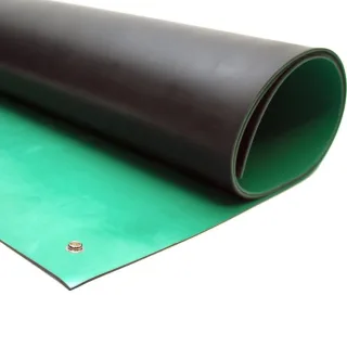 Ableitende Gummimatten Tischauflage ESD Matte | Größe: 0.6 m x 1.2 m x 2 mm