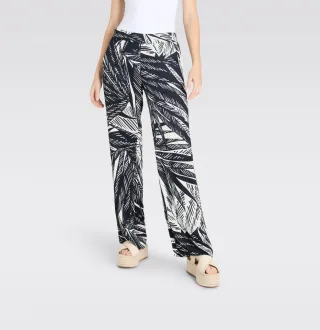 MAC - MAC JEANS - CHIARA, Viscose summer print rose-pinke-flieder - Gr. - 44/32