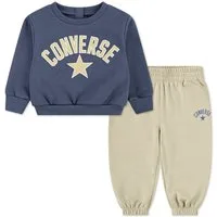 Converse Jogginganzug CNVB HERITAGE EST CNV PO FLEEC (2-tlg), Zweiteiliges Set aus Sweatshirt und Jogginghose, pflegeleicht